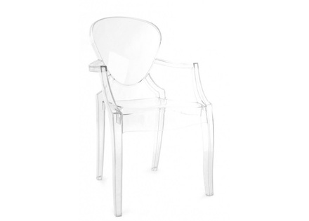Designová židle G21 Designová židle Pure Crystal transparent