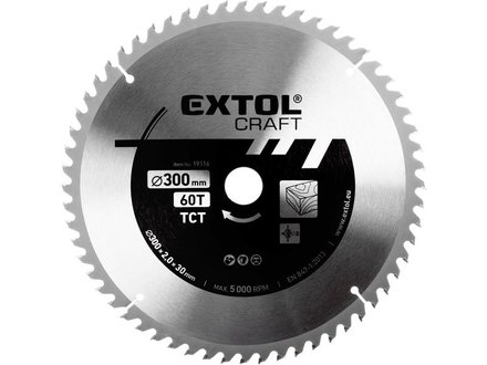 Kotouč pilový s SK plátky Extol Craft (19116) 300x2,0x30mm