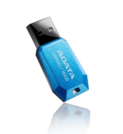USB Flash disk A-Data UV100 16GB USB 2.0 - modrý