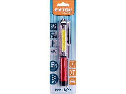 Svítilna Extol Light (43118) tužka, 280lm COB