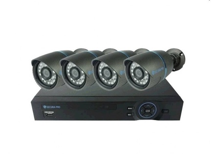 Kamerový set OEM Securia Pro A4CHV1 DVR + 4 analogové kamery