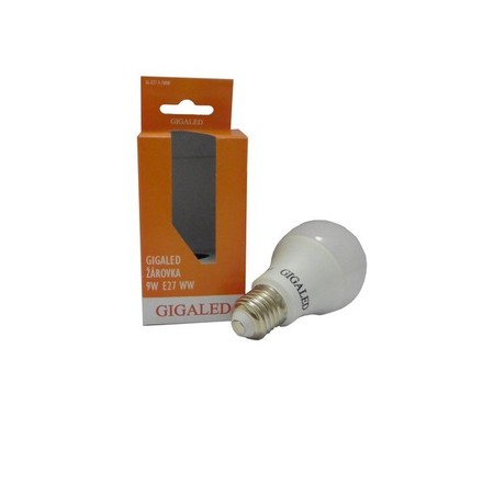 LED žárovka Gigaled E27 9W tep.bílá GL-E27-9-780W