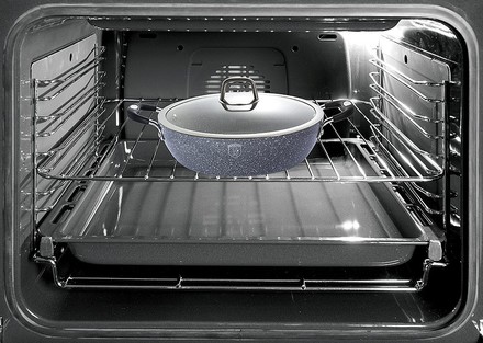 Pekáč kulatý s mramorovým povrchem s poklicí Berlingerhaus BH 1158 Pekáč kulatý s mramorovým povrchem s poklicí 28 cm Gray Stone Touch Line (2)