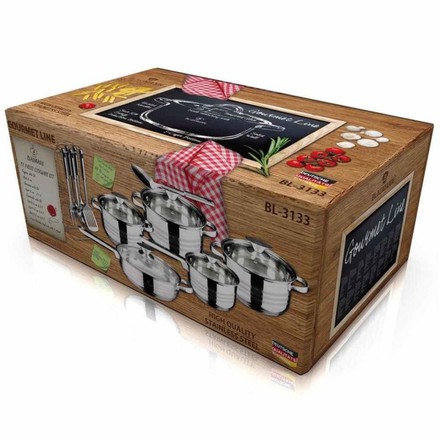 Sada nádobí nerez Blaumann BL 3133 Sada nádobí nerez 17 ks Gourmet Line (1)