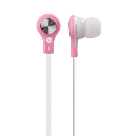 Sluchátka do uší Gogen EC 21P růžová/bílá