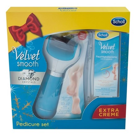 Bruska na paty Scholl Velvet Smooth Diamond + DENNÍ HYDRATAČNÍ KRÉM 60 ML