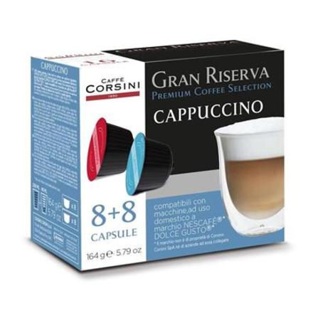 Kávové kapsle CAFFÉ CORSINI GRAN RISERVA CAPPUCINO, 16 ks