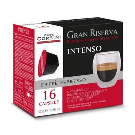 Kávové kapsle CAFFÉ CORSINI GRAN RISERVA INTENSO, 16 ks