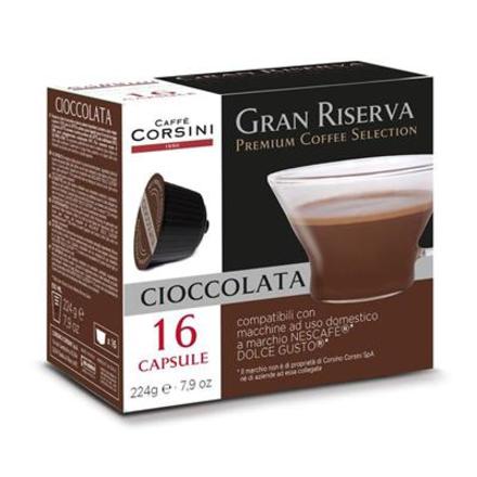 Kapsle CAFFÉ CORSINI GRAN RISERVA ČOKOLÁDA, 16 ks