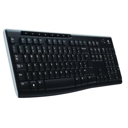 Bezdrátová počítačová klávesnice Logitech K270 černá